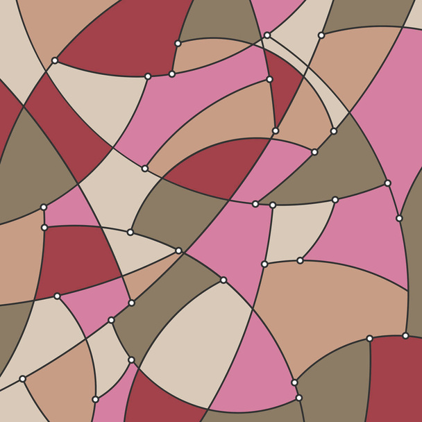 Colorful Geometric Background of the Curves - Vector, Image