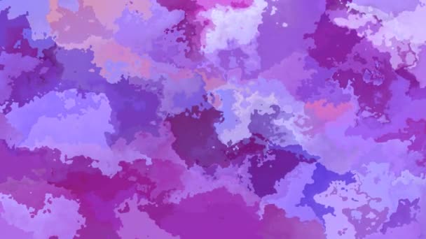 abstract animated stained background seamless loop video - watercolor effect - lavender purple violet color - Footage, Video