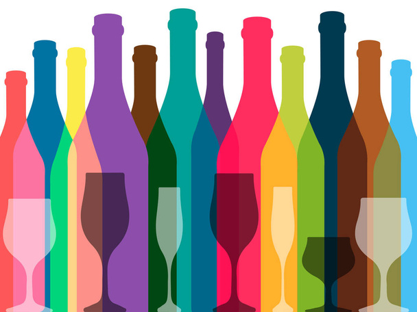 Wine background color - Vector, afbeelding