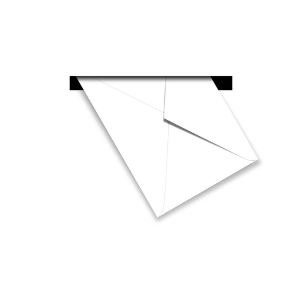 Verzending en verpakking dienst - envelop in de brievenbus - Foto, afbeelding