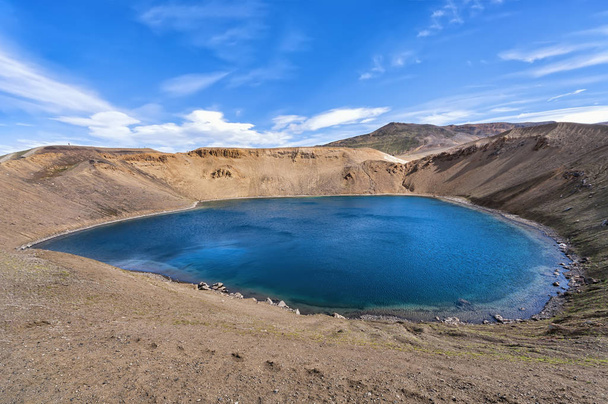Nézd Viti kráter, krafla caldera, Izland - Fotó, kép