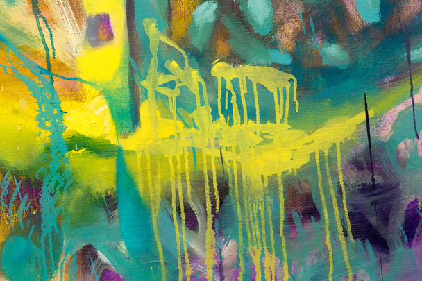 Abstraktní malba olej pozadí. Olej na plátně. Ručně kreslenou olej  - Fotografie, Obrázek