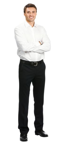 Full body of businessman, isolated over white - Фото, зображення
