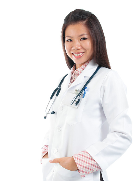 Smiling Southeast Asian medical student - Photo, Image