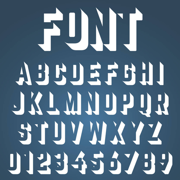 Alphabet font incomplete design - Vector, Image