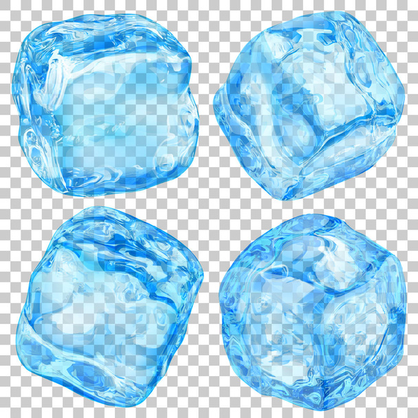 Átlátszó jég kocka - Vektor, kép