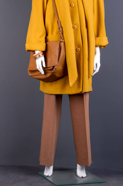 Women stylish handbag and trousers. - Valokuva, kuva