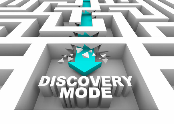 Discovery Λειτουργία Puzzle Λύση 3D Εικονογράφηση. - Φωτογραφία, εικόνα