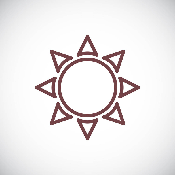 sun symbol vector illustration  - Vetor, Imagem