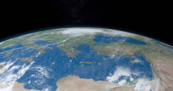 地中海、アフリカ、ヨーロッパでは、惑星の地球 - 映像、動画