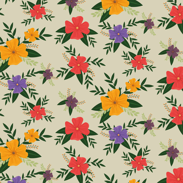 trendy seamless floral pattern background  - Vector, Image