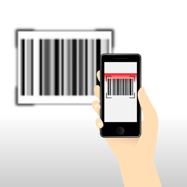 Código de barras para pagamento móvel, Digital code easy pay, Vector
 - Vetor, Imagem