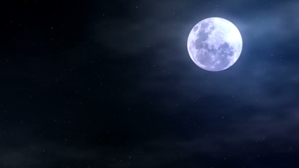 lune et ciel nocturne brumeux
 - Séquence, vidéo