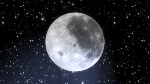 Spinnender Mond-Hintergrund - Filmmaterial, Video