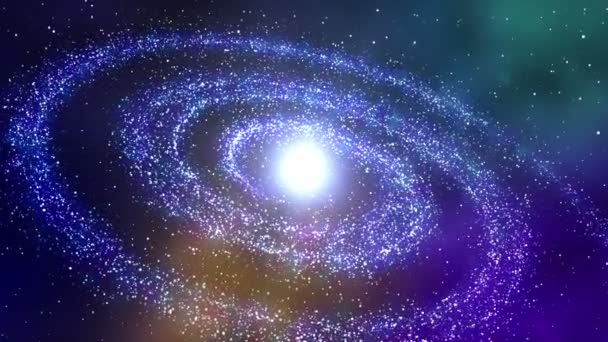 sterren cirkelen in Melkweg - Video
