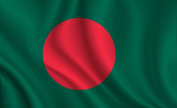 Bandera de Bangladesh fondo, primer plano
 - Vector, Imagen