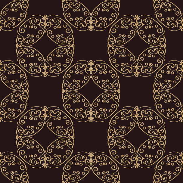 vintage ornament vector seamless pattern - Вектор,изображение