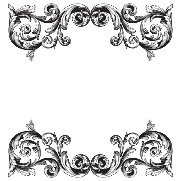 Векторное барочное украшение в викторианском стиле
 - Вектор,изображение