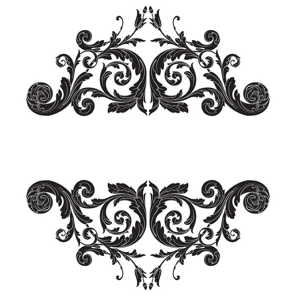Vektor-Barockornament im viktorianischen Stil - Vektor, Bild