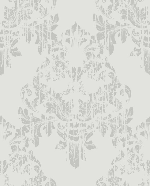 Damaškové texturu vzorku vektorové. Na pozadí královského tkaniny. Luxusní pozadí dekory - Vektor, obrázek