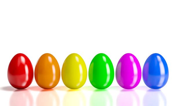 colorful 3d eggs - Zdjęcie, obraz