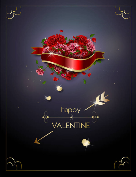 Tarjeta de felicitación al Día de San Valentín
 - Foto, Imagen