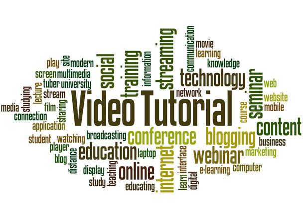 Video tutorial parola concetto cloud
 - Foto, immagini