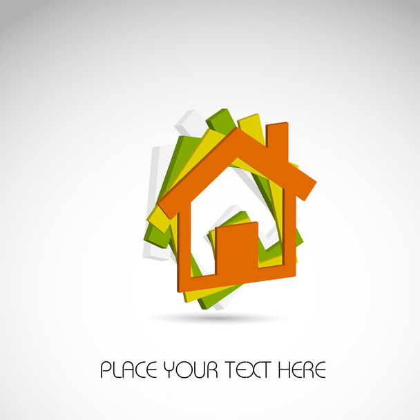 huis kleur pictogram - Vector, afbeelding