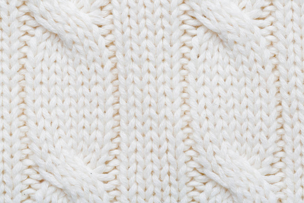 Ecru tissu de laine tricoté
 - Photo, image