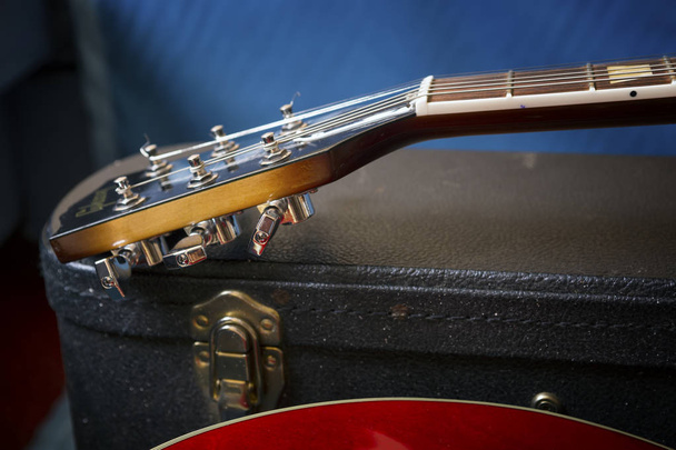 Acoustic guitar close up - Photo, Image