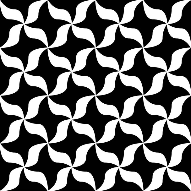 Floral petals seamless geometry pattern - Vector, Image