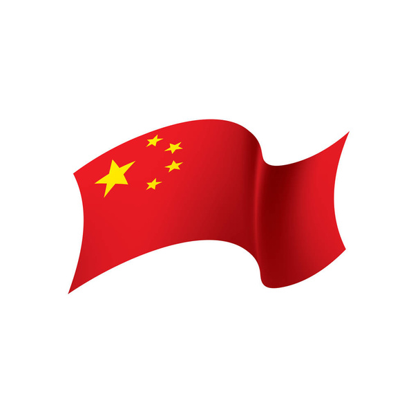 kínai zászló, vektor illusztráció - Vektor, kép