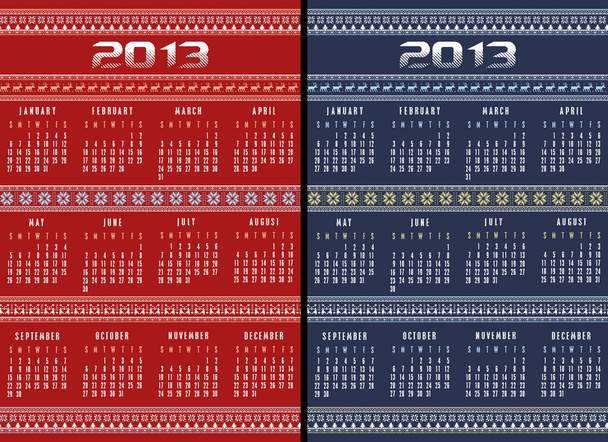 Calendario 2013 Patrón ornamental tradicional nórdico
 - Foto, imagen