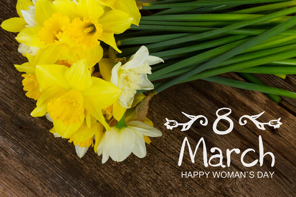 Fresh spring daffodils - Foto, Imagem