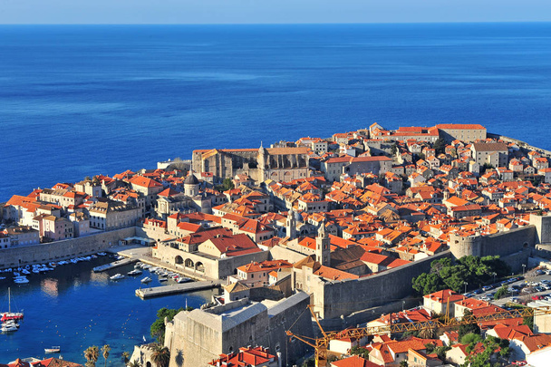 Старого міста Дубровника. Перегляд Хорватська середземноморської призначення - Фото, зображення