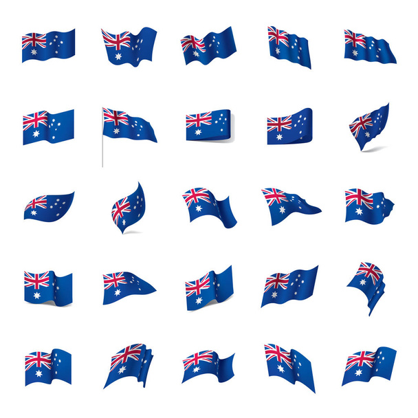 Australische Flagge, Vektorabbildung - Vektor, Bild
