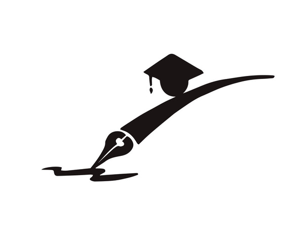 Σύγχρονη εκπαίδευση λογότυπο - σύμβολο της δημιουργικής εκπαίδευσης - Διάνυσμα, εικόνα