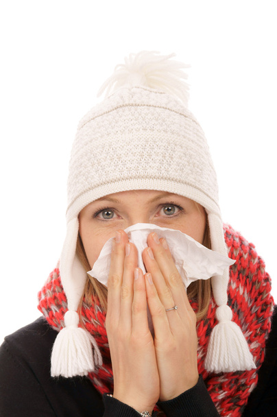 Woman with a cold - Foto, imagen