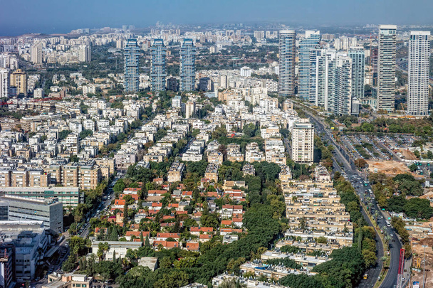 Aerial view of the City of Tel Aviv, Israel - Foto, afbeelding