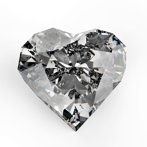 diamond heart shape - Photo, Image