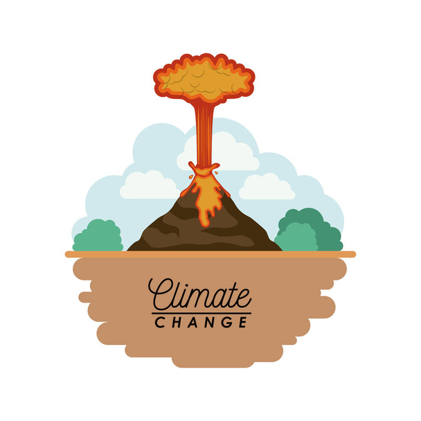 İklim değişikliğinin etkileri - Vektör, Görsel