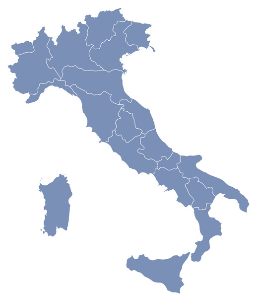 Vektorkarte von Italien - Vektor, Bild