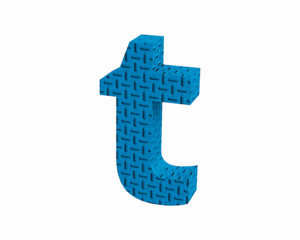 Шрифт Пластикова синя бігова дошка з нижнім регістром t візуалізації
 - Фото, зображення