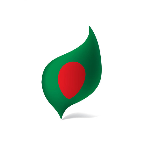bandiera del bangladesh, illustrazione vettoriale - Vettoriali, immagini