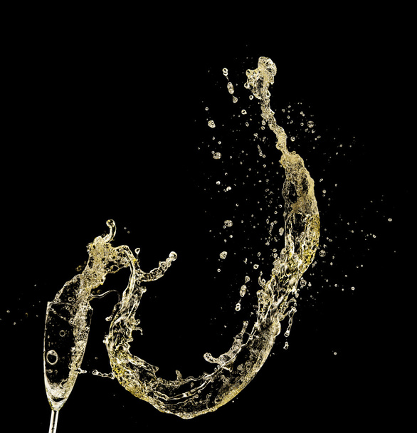 Champagne splash - Valokuva, kuva