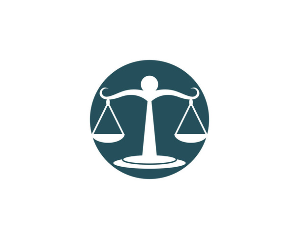 Justiz Gesetz Logo Vorlage Vektor - Vektor, Bild