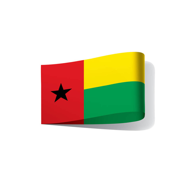 Vlag van Guinee-Bissau, vectorillustratie - Vector, afbeelding