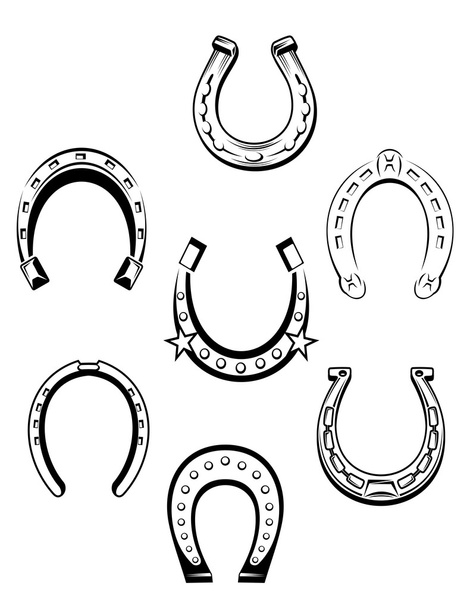 Ensemble d'icônes en fer à cheval
 - Vecteur, image