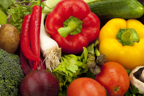 Різноманітні барвисті овочі
 - Фото, зображення