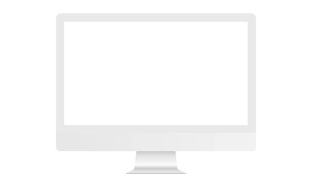Computer monitor isolated - Vector, Image